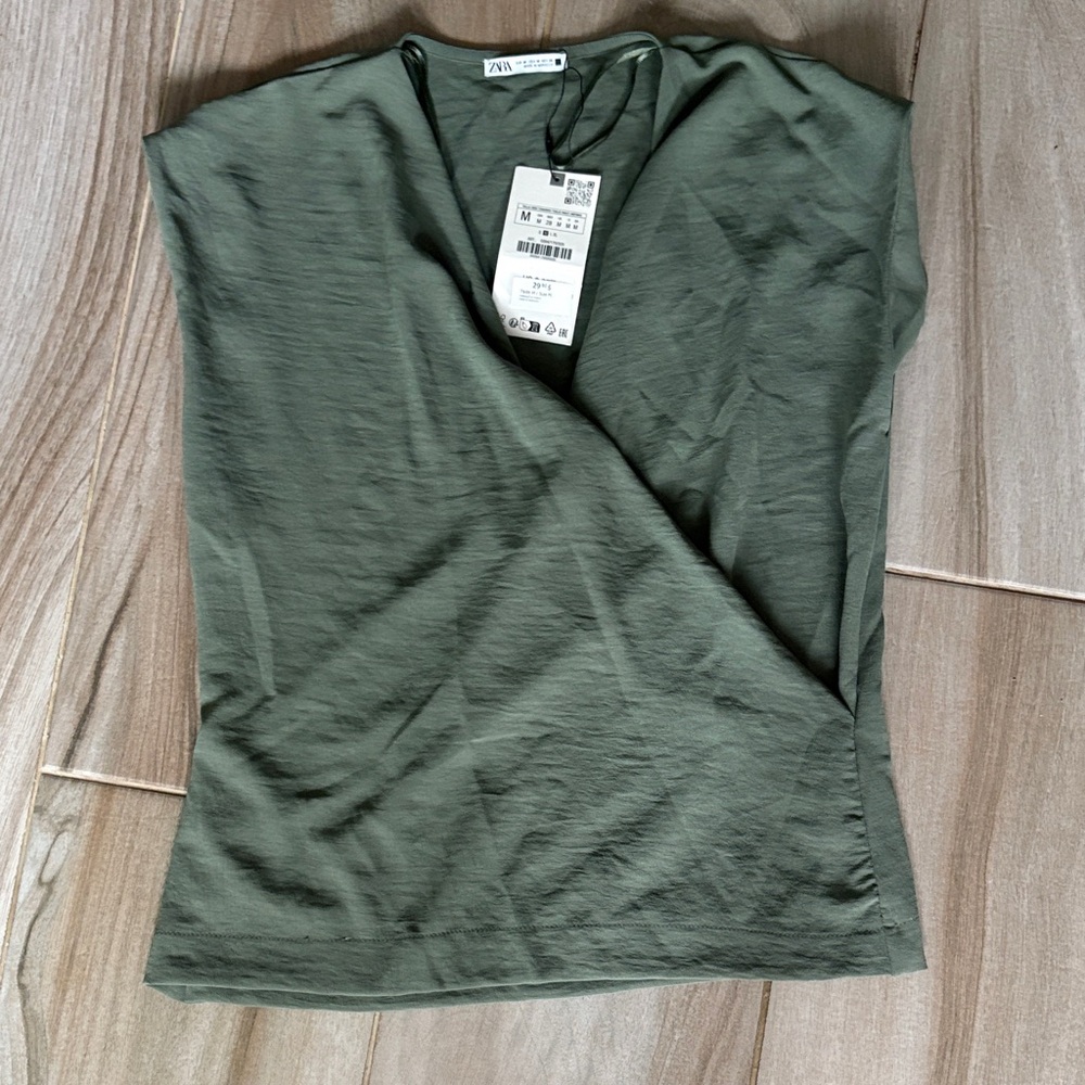 Zara Dark Green Women's Blouse